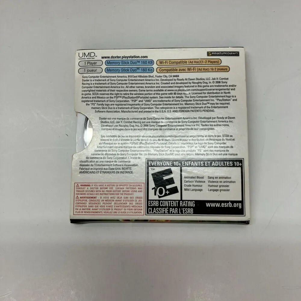 Daxter Sony PSP 2006 Greatest Hits Not For Resale Edition! USED GREAT CONDITION